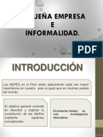 Pequeña Empresa e Informalidad