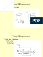 Typical P&ID Representation 1) Shell and Tube Type Heat Exchanger - Reboiler