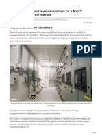 A Case Study of Fault Level Calculations For A MVLV Network Using Direct Method