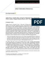 How Financialization Undermines Democracy Through Deregulation and Austerity