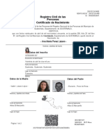 Certificados de Nacimiento