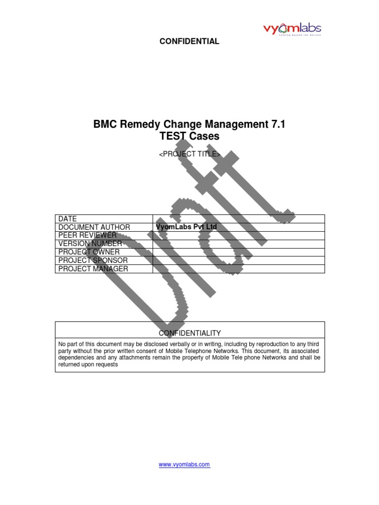 BMC Remedy Change Management Test Scripts | PDF | Tab (Gui) | Command ...