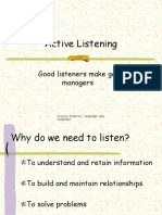 Active Listening: Good Listeners Make Good Managers