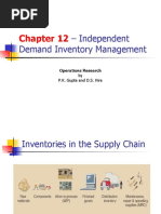 Independent Demand Inventory Management: Operations Research