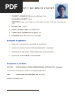 CV Actulizado Ing. Martin Baldizon JR
