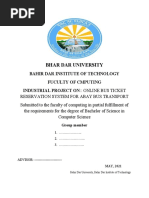 Online Bus Ticket Reservation System For Abay Bus Transport