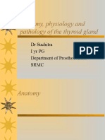 Anatomy, Physiology and Pathology of The Thyroid Gland: DR Suchitra Iyrpg Department of Prosthodontics SRMC