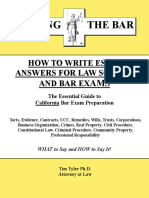 Nailing The Bar - How To Write Essay Answers
