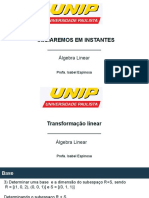 Álgebra Linear Transformações Lineares