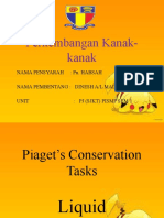 Piaget's Conservation Tasks - Understanding Liquid Quantity in Children