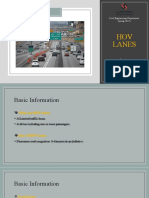 HOV Lanes: Civil Engineering Department Spring 20-21