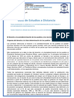 Soberania de 5to ORIGEN DEL DERECHO A LA AUTO DETERMINACIÓN DE LOS PUEBLOS 3er Lapso