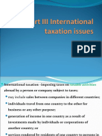 Part III International Taxation Issues