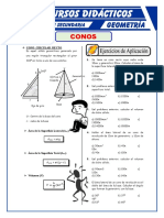 Ejercicios de Conos para Quinto de Secundaria