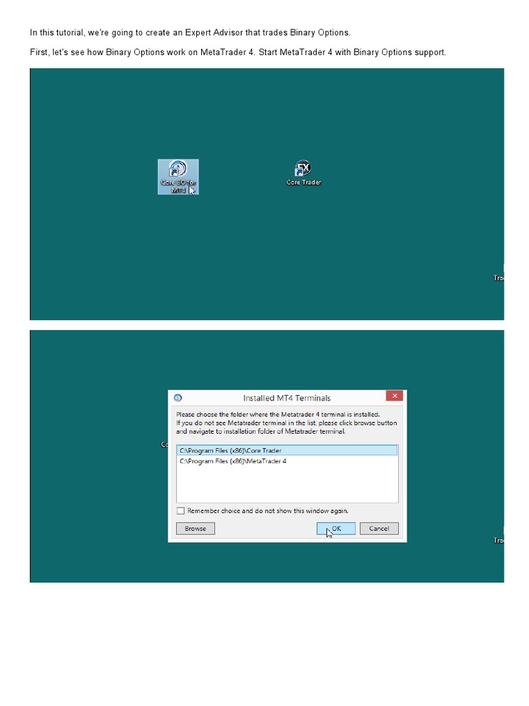 01.09 Create EA For Binary Options | PDF | Order (Exchange) | Option ...