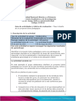 Guia de Actividades y Rúbrica de Evaluación - Fase 4 - Diseño de Un Proyecto Lúdico Pedagógico