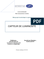 Rapport de Capteur de Luminosité