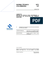 Método de ensayo para determinar la expansión en autoclave del cemento Pórtland