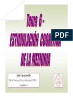 Tema 6 Estimulación Memoria