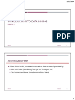 Introduction To Data Mining Unit 2