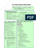 Universidad Jose Carlos Mariategui: Forming The Past Tense of To Be