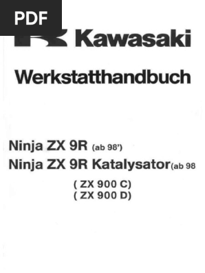 Kawasaki Ninja ZX-9R Service Manual GER | PDF