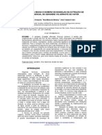 Extração de óleo essencial de gengibre: influência da massa e número de bandejas