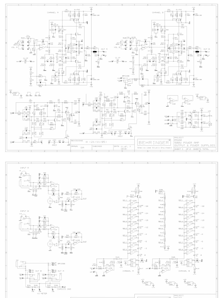 Cdd166954Behringer A500 Power Amp Schematics PDF