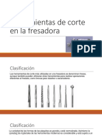 Herramientas de corte Fresadora