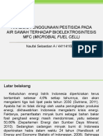 Analisis Penggunaan Pestisida Pada Air Sawah Terhadap Bioelektrosintesis MFC (Microbial Fuel Cell)