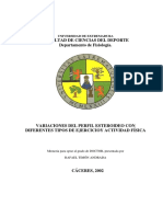 Facultad de Ciencias Del Deporte Departamento de Fisiología