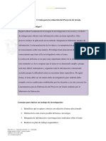 Anexo Nro. 3. Guía para La Redacción Del Proyecto de Grado