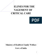 MOHFW Critical Care Guidelines