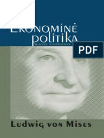 Ludwig von Mises - Ekonominė politika