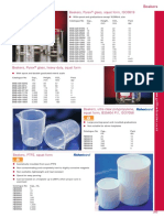 Beakers, Pyrex Glass, Squat Form, ISO3819