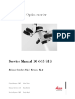 Leica M822 Optics Carrier: Service Manual 10 665 813