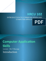 HRCU 102: Introduction To Communication and Computer Application Skills