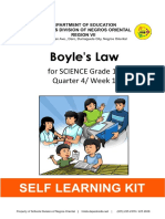 Boyle's Law: For SCIENCE Grade 10 Quarter 4/ Week 1