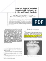 Classification and Surgical Treatment of Thumb-in-Palm Deformities