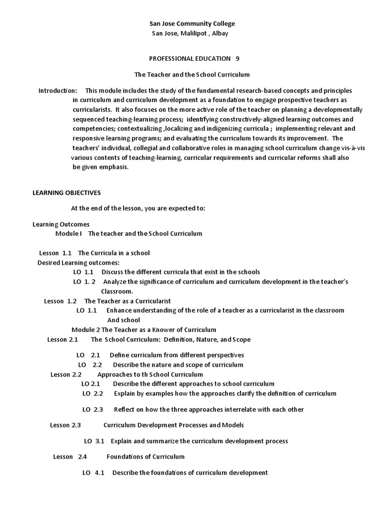 Teacher Roles in School Curriculum | PDF | Curriculum | Teachers