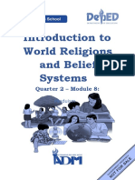 Introduction To World Religions and Belief Systems: Quarter 2 - Module 8