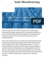 Mexico's Plastic Manufacturing Industry