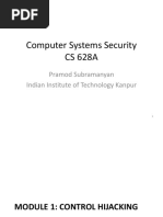 Computer Systems Security CS 628A: Pramod Subramanyan Indian Institute of Technology Kanpur