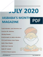 IASbaba's Monthly Magazine July 2020: Key Issues, Schemes, and Events