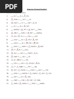 Basic Chemical Reaction Worksheet