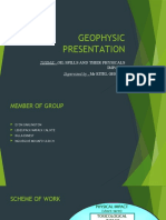 Geophysic Presentation: Theme: Oil Spills and Their Physicals Supervised By, MR EITEL GHOMSI