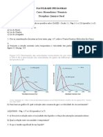 Curso: Biomedicina / Farmácia Disciplina: Química Geral: Faculdade Pitágoras