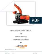 Setup & Installation Manual FOR Hitachi Zx210Lc-3 Hydraulic Excavator BY