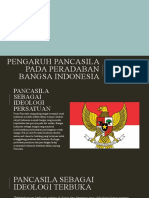 Pengaruh Pancasila Pada Peradaban Bangsa Indonesia