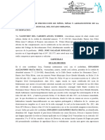 Demanda de divorcio por abandono e injurias